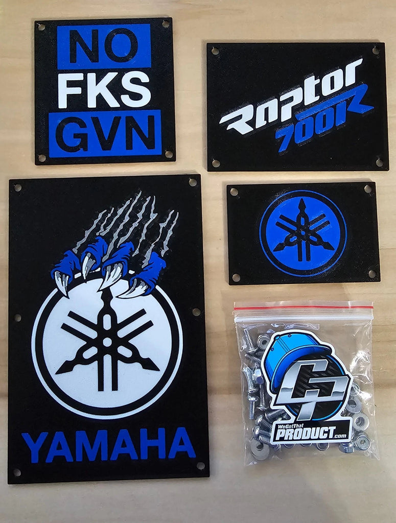 2013-2026 Yamaha Raptor 700R Warning Plates Fender Labels Tags w