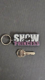 Snow Princess Snowmobile Keychain