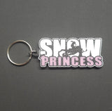 Snow Princess Snowmobile Keychain