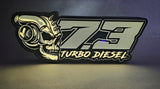 7.3 Turbo Diesel Skull 3D Lightbox