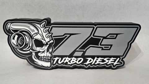 7.3 Turbo Diesel Skull 3D Lightbox